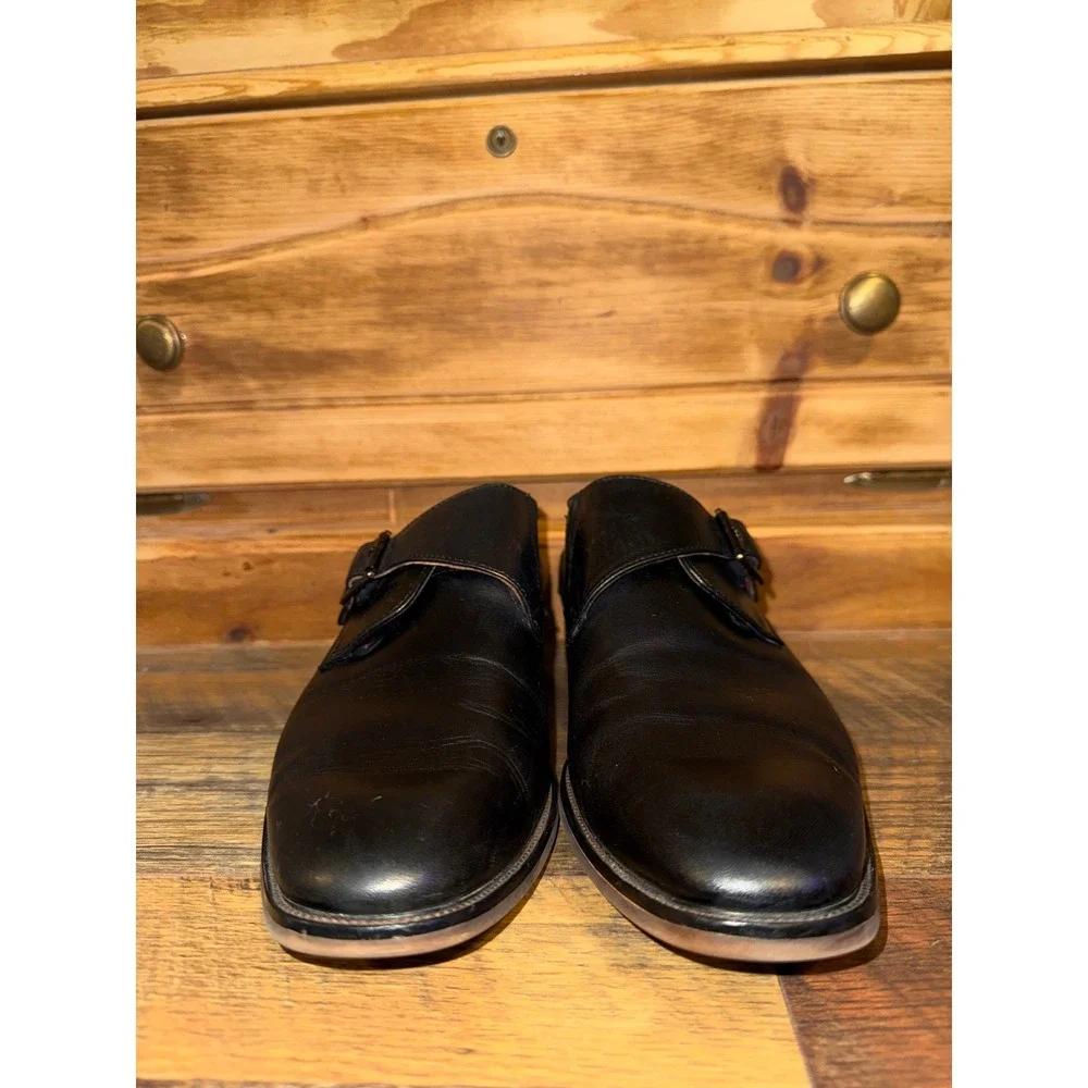 Florsheim SORRENTO Black Leather Single Monk Strap Dress Shoes 14293-001 Size 8M
